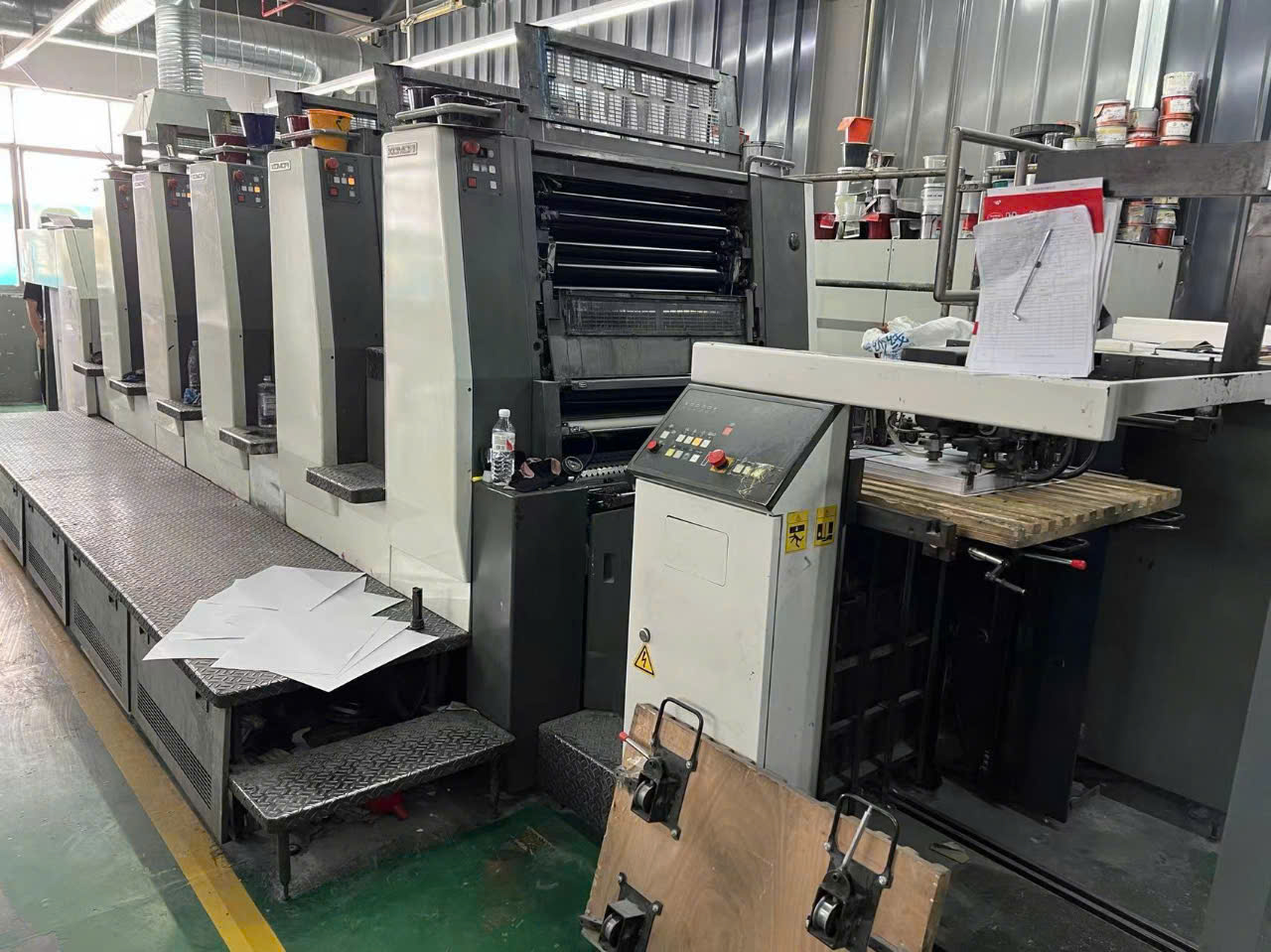Komori LX529 5 màu + 1 cụm phủ 61x75cm năm 2008